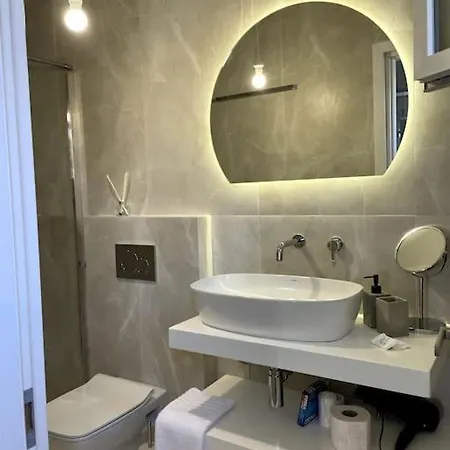 Minimal Cream Pool-front In Apartment