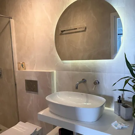 Minimal Cream Pool-front In Apartment *