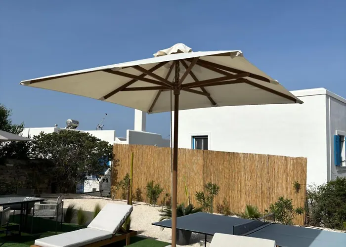 Minimal Cream Pool-front In * Parikia (Paros)