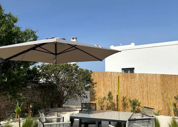 Minimal Cream Pool-front In * Parikia (Paros)